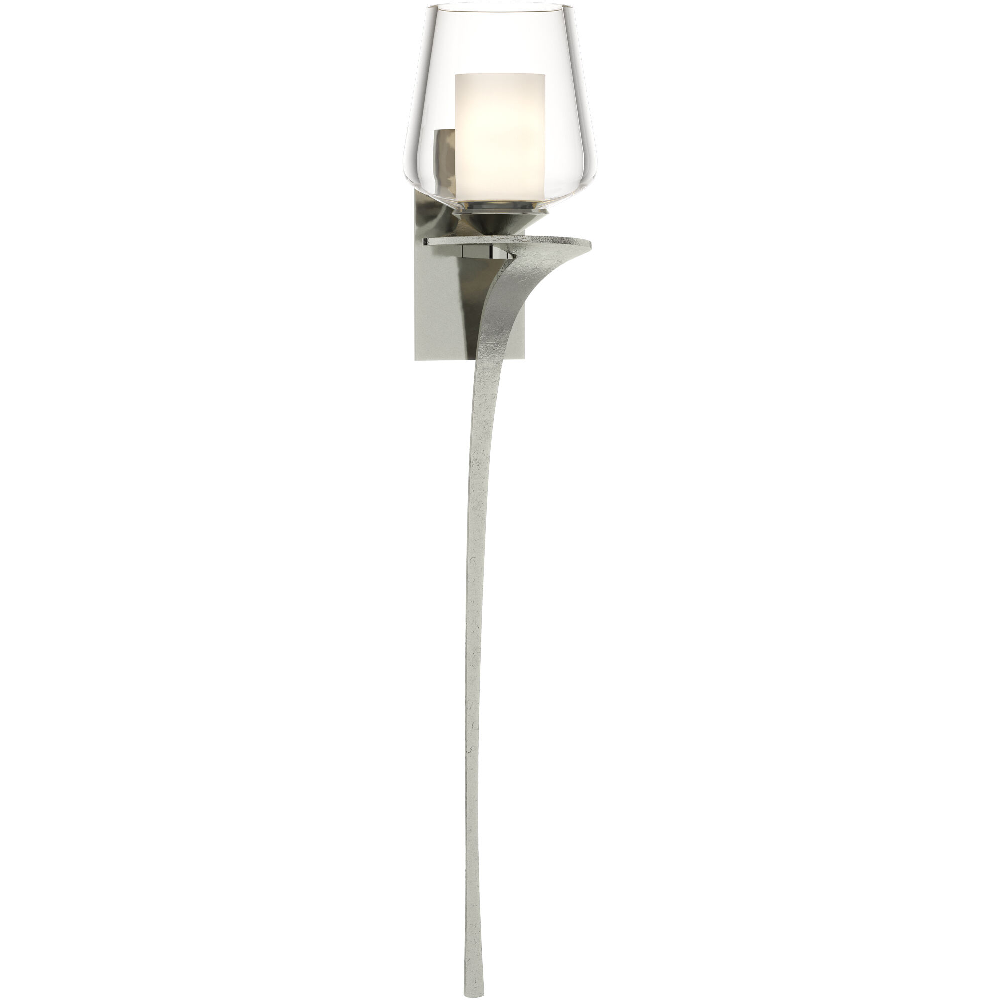 Antasia 1 Light 5 inch Sterling Sconce Wall Light, Double Glass
