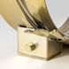 Crest 19.8 inch 5 watt Modern Brass Table Lamp Portable Light