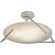 Callisto 3 Light 28.5 inch Vintage Platinum Semi-Flush Ceiling Light