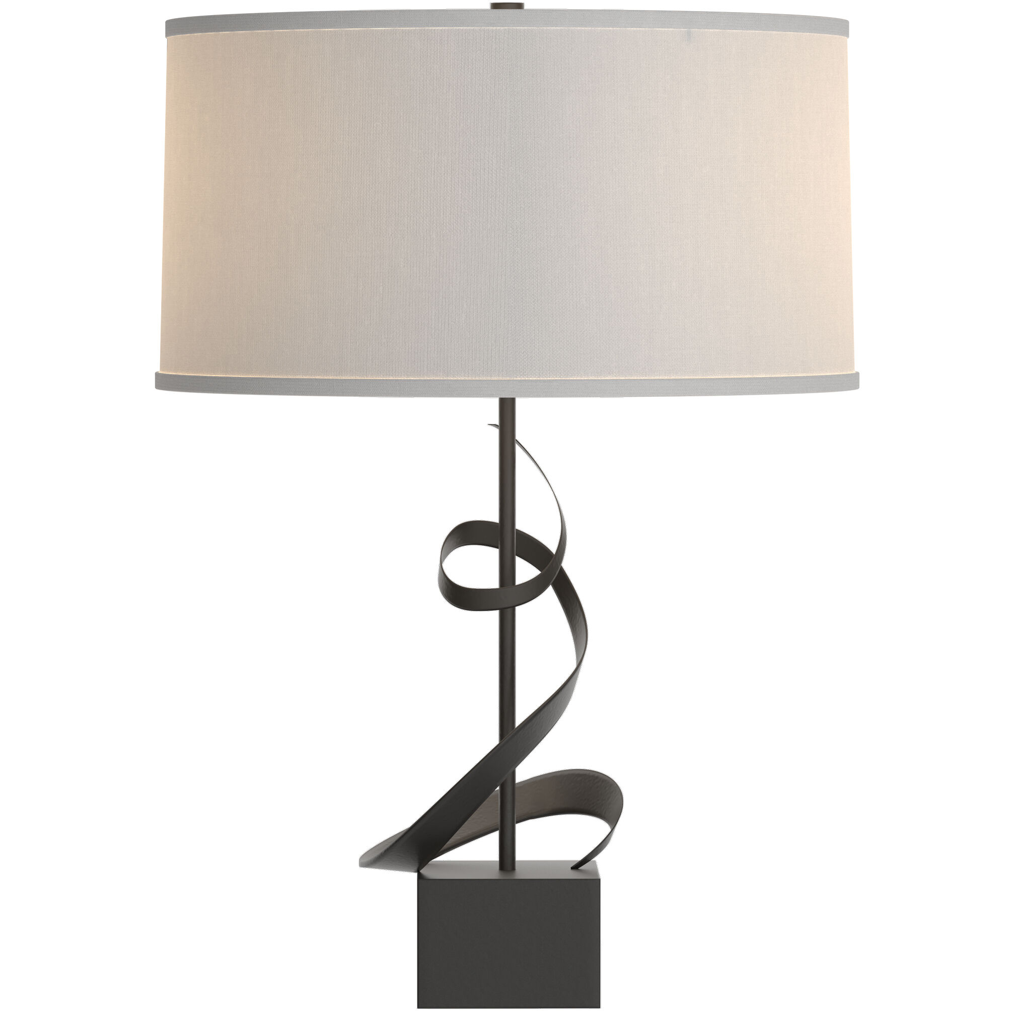 Gallery Spiral 22.9 inch 150 watt Black Table Lamp Portable Light in Natural Anna, Spiral