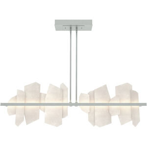 Volterra Linear Pendant Ceiling Light in Vintage Platinum