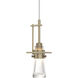 Erlenmeyer 1 Light 3.3 inch Soft Gold Mini Pendant Ceiling Light