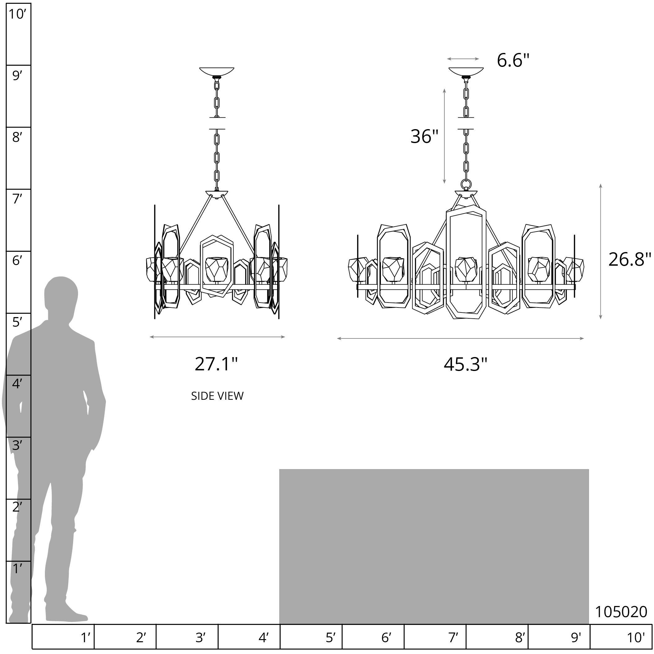 Gatsby 8 Light 45.3 inch Modern Brass Chandelier Ceiling Light