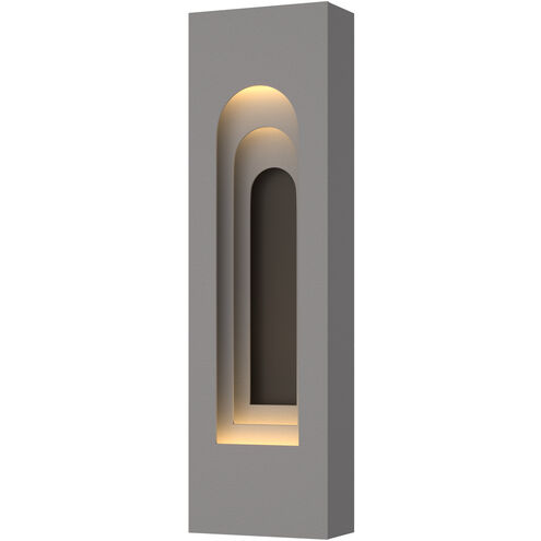Art + Alchemy Procession Arch 2 Light 27.5 inch Coastal Burnished Steel with Coastal Dark Smoke Outdoor Wall Light in Coastal Burnished Steel/Coastal Dark Smoke