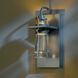 Erlenmeyer 1 Light 11.2 inch Coastal Burnished Steel Outdoor Sconce, Medium
