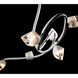 Glacier 6 Light 69.2 inch White Pendant Ceiling Light in White Crystal, XL