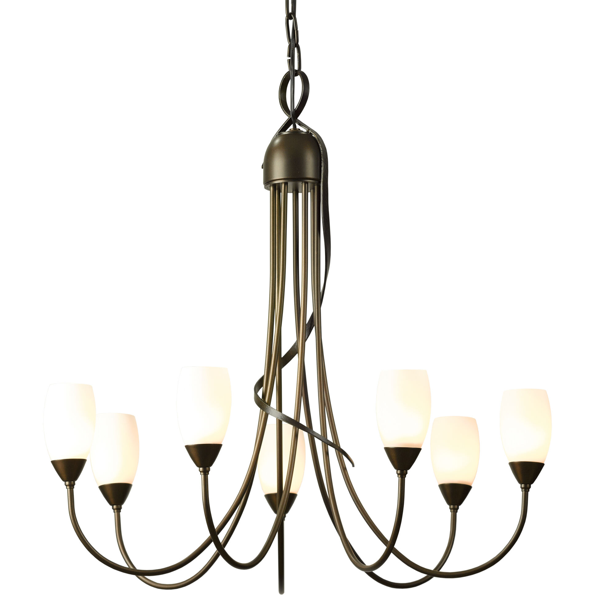 Flora 7 Light 24.9 inch Bronze Chandelier Ceiling Light