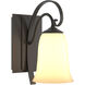 Scroll 1 Light 5 inch Dark Smoke Sconce Wall Light