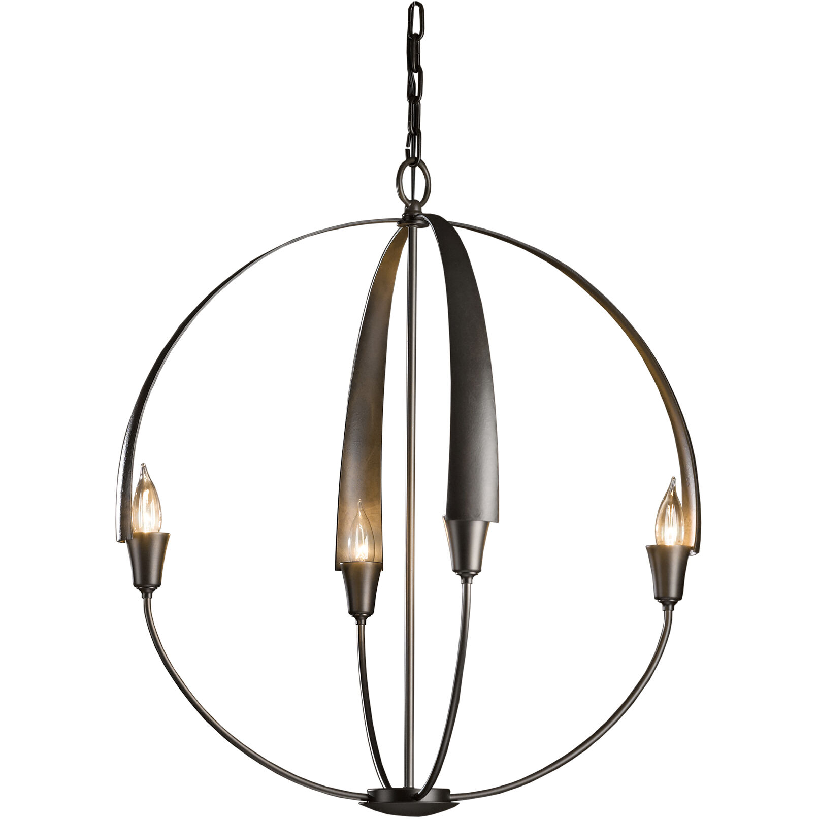 Cirque 4 Light 25.3 inch Dark Smoke Chandelier Ceiling Light, Large