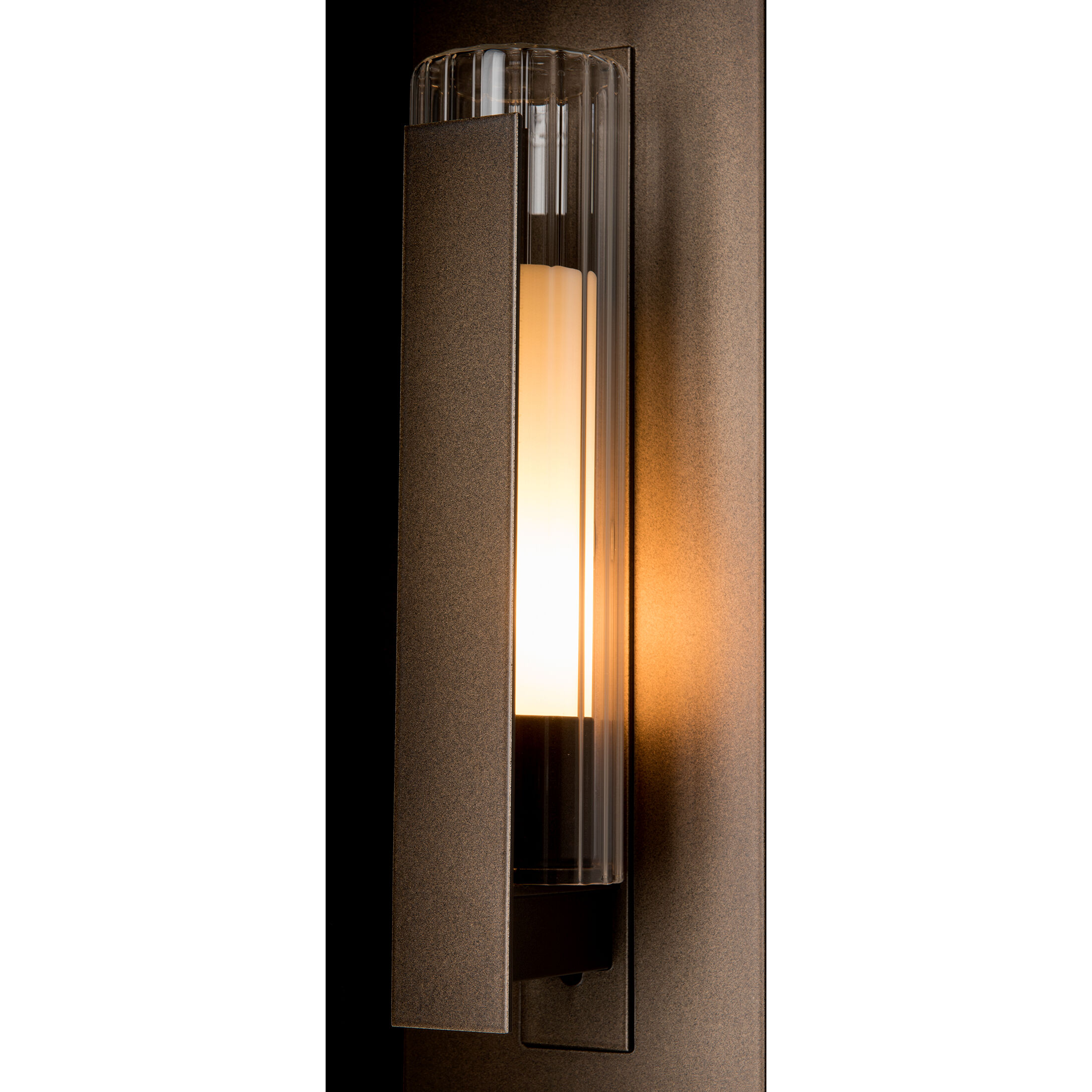 Vertical Bar 1 Light 15 inch Coastal Bronze Outdoor Sconce, Small