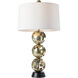 Pangea 32.6 inch 60 watt Modern Brass and Black Table Lamp Portable Light in Modern Brass/Black