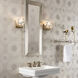 Gatsby 1 Light 5.3 inch Modern Brass Bath Sconce Wall Light