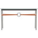 Equus 54 X 14 inch Natural Iron and Black Console Table in Leather Chestnut, Natural Iron/Black