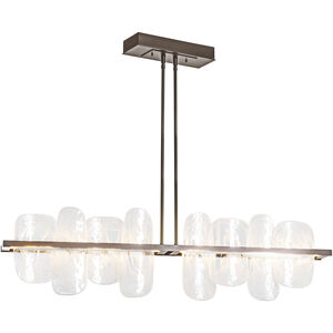 Vitre Linear Pendant Ceiling Light in Bronze, Large