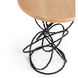 Olympus 18 inch Black Accent Table in Maple Natural, Wood Top