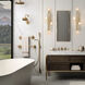 Brindille 4 Light 32.9 inch Modern Brass Sconce/Semi-Flush Wall Light, Large