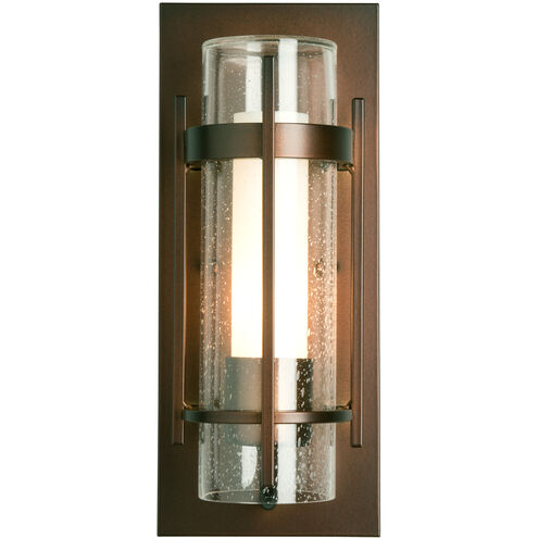 Torch 1 Light 12 inch Coastal Bronze Outdoor Sconce, Small