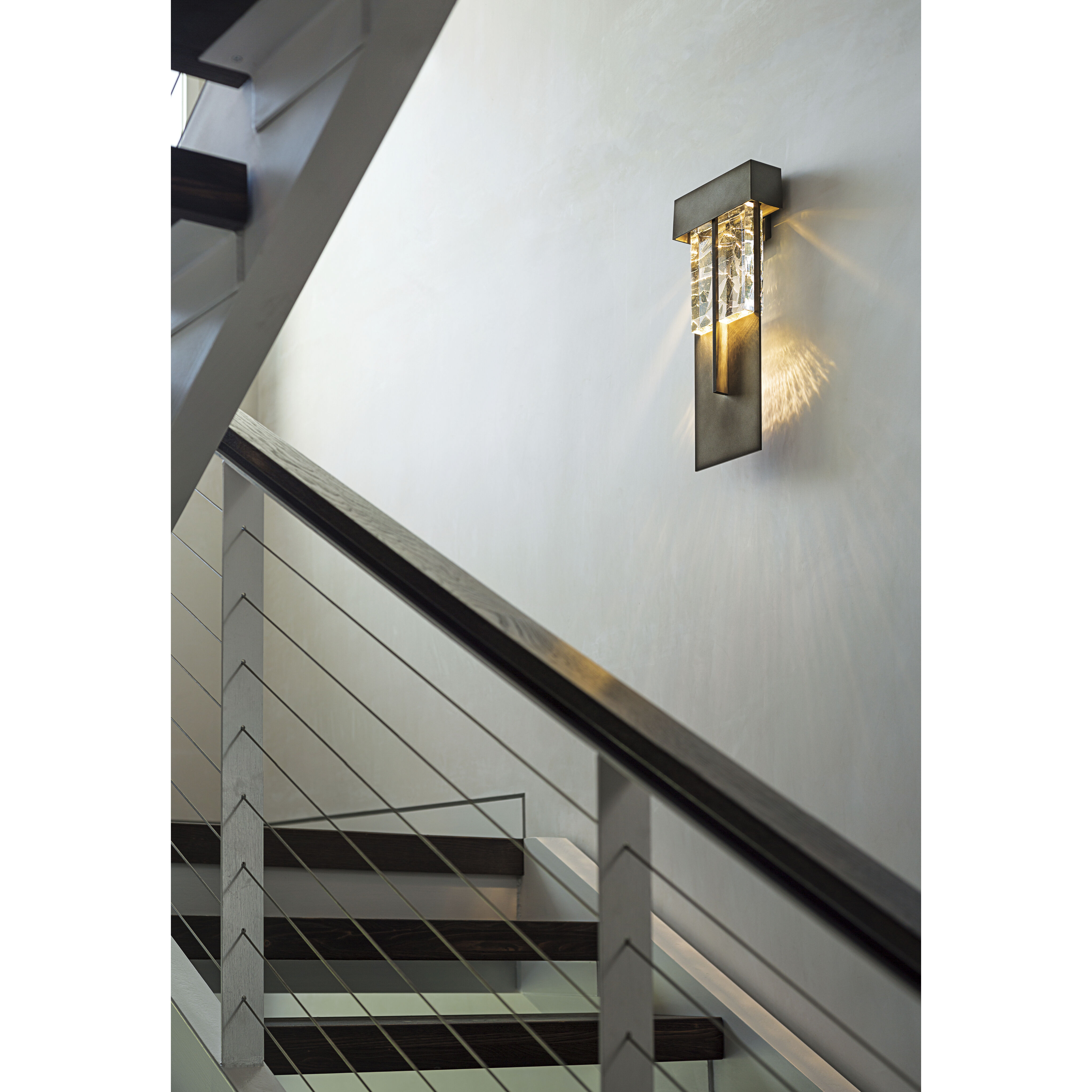 Shard LED 20.9 inch Coastal Bronze Outdoor Sconce, XL