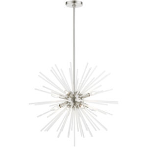 Uptown 8 Light 26 inch Brushed Nickel Pendant Chandelier Ceiling Light