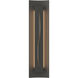 Gallery 3 Light 7.1 inch Natural Iron ADA Sconce Wall Light in Ivory Art
