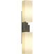Ondrian 2 Light 3.3 inch Dark Smoke ADA Sconce Wall Light