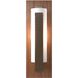 Forged Vertical Bar 1 Light 5 inch Bronze ADA Sconce Wall Light in Cherry