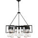 Apothecary 9 Light 34.9 inch Black Chandelier Ceiling Light, Circular