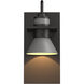 Erlenmeyer 1 Light 11.3 inch Coastal Oil Rub Bronze and Coastal Burnished Steel Outdoor Sconce in Coastal Oil Rubbed Bronze/Coastal Burnished Steel