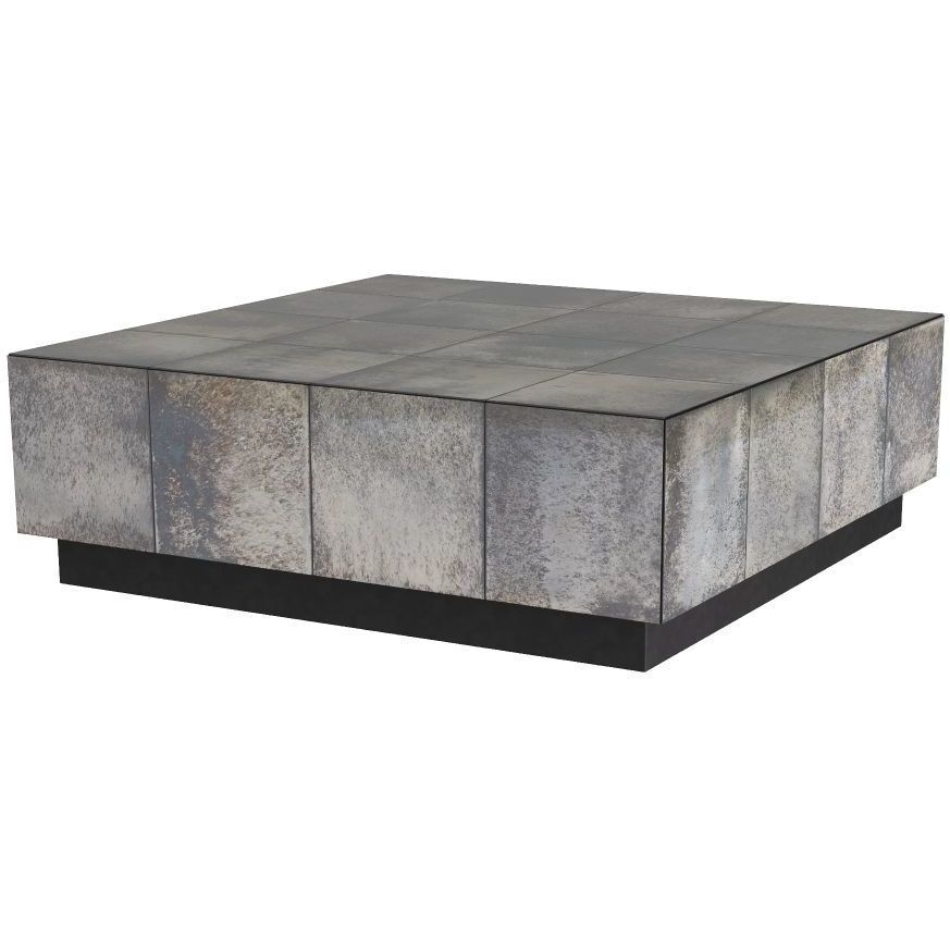 Antonia 40 X 13.5 inch Antiqued Mirror Cocktail Table