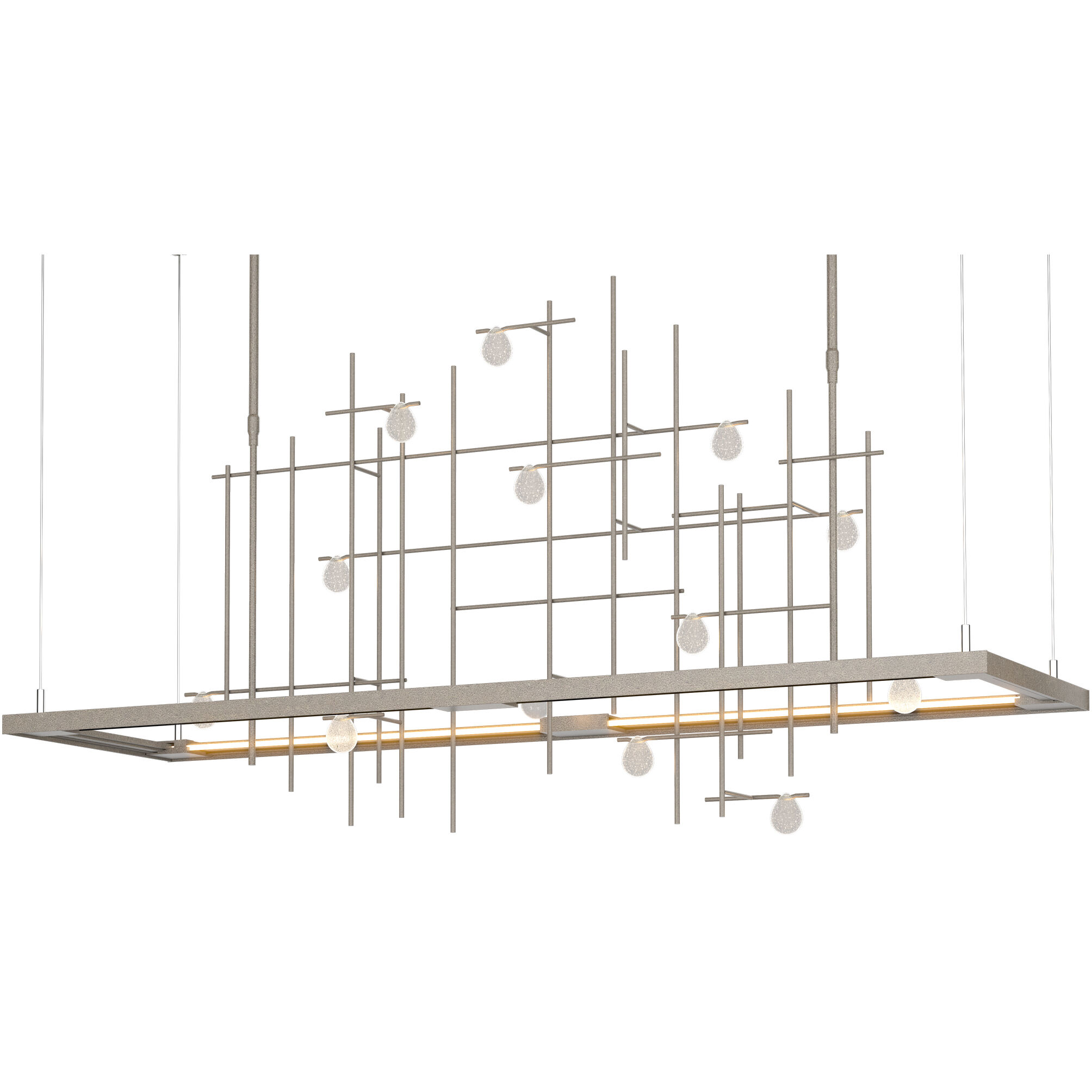 Spring LED 53.4 inch Dark Smoke Pendant Ceiling Light