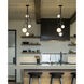 Olympus 4 Light 13.9 inch Oil Rubbed Bronze Vertical Pendant Ceiling Light