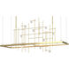 Spring LED 53.4 inch Modern Brass Pendant Ceiling Light