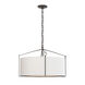 Bow 4 Light 23.8 inch Oil Rubbed Bronze Pendant Ceiling Light in Natural Anna