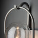 Davis 1 Light 18 inch Coastal Burnished Steel Outdoor Sconce, Small