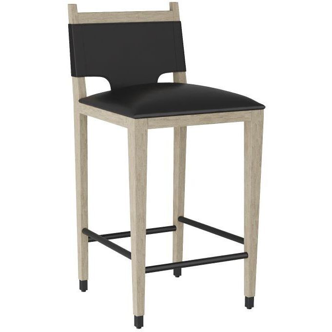 Burdock 18.5 inch Black Bar Stool