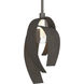 Corona 1 Light 7 inch Dark Smoke Mini Pendant Ceiling Light, Large - Open Box