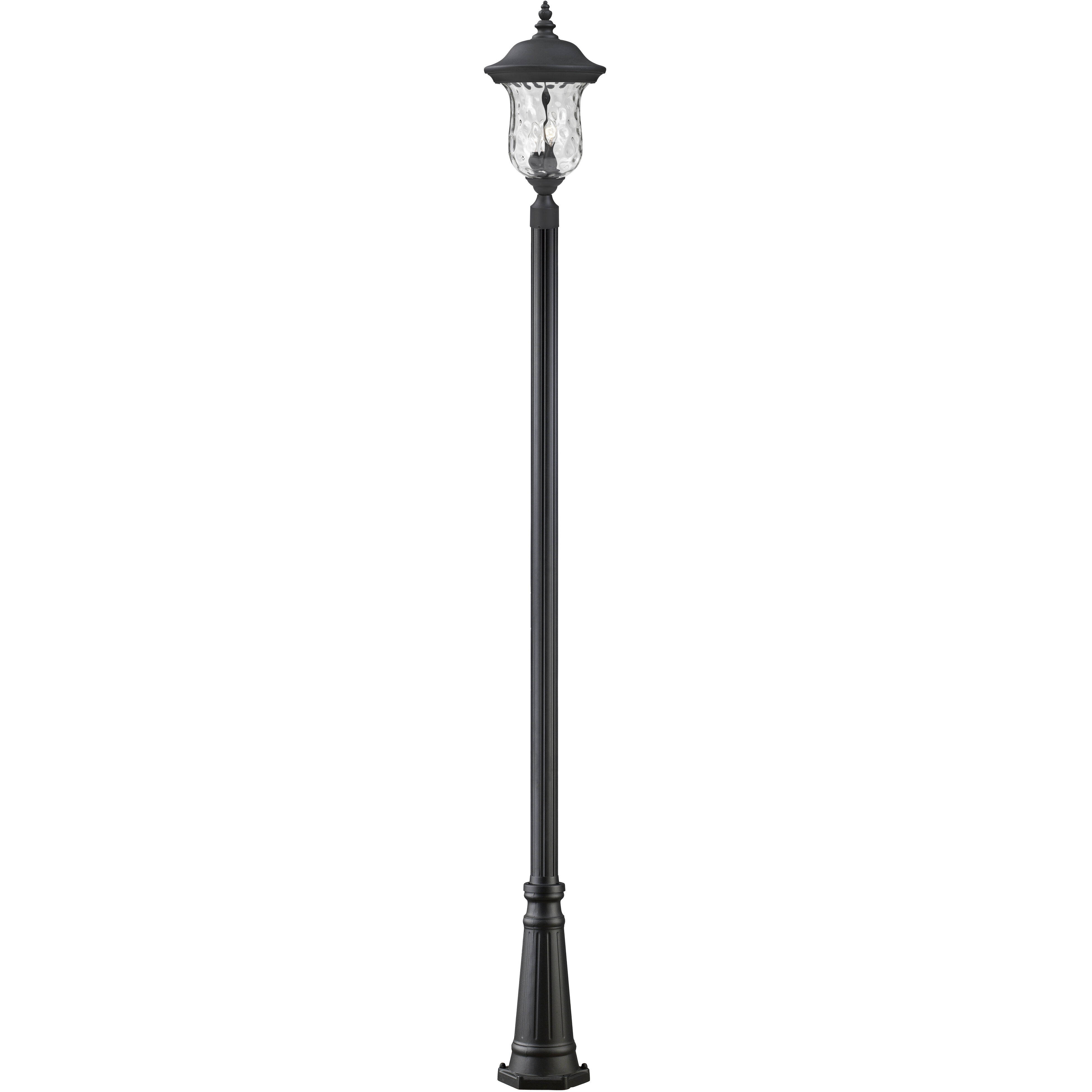 Armstrong 3 Light 118.25 inch Black Outdoor Post Mounted Fixture