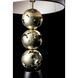 Pangea 32.6 inch 60 watt Modern Brass and Black Table Lamp Portable Light in Modern Brass/Black