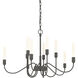 Lisse 10 Light 28.3 inch Natural Iron Chandelier Ceiling Light