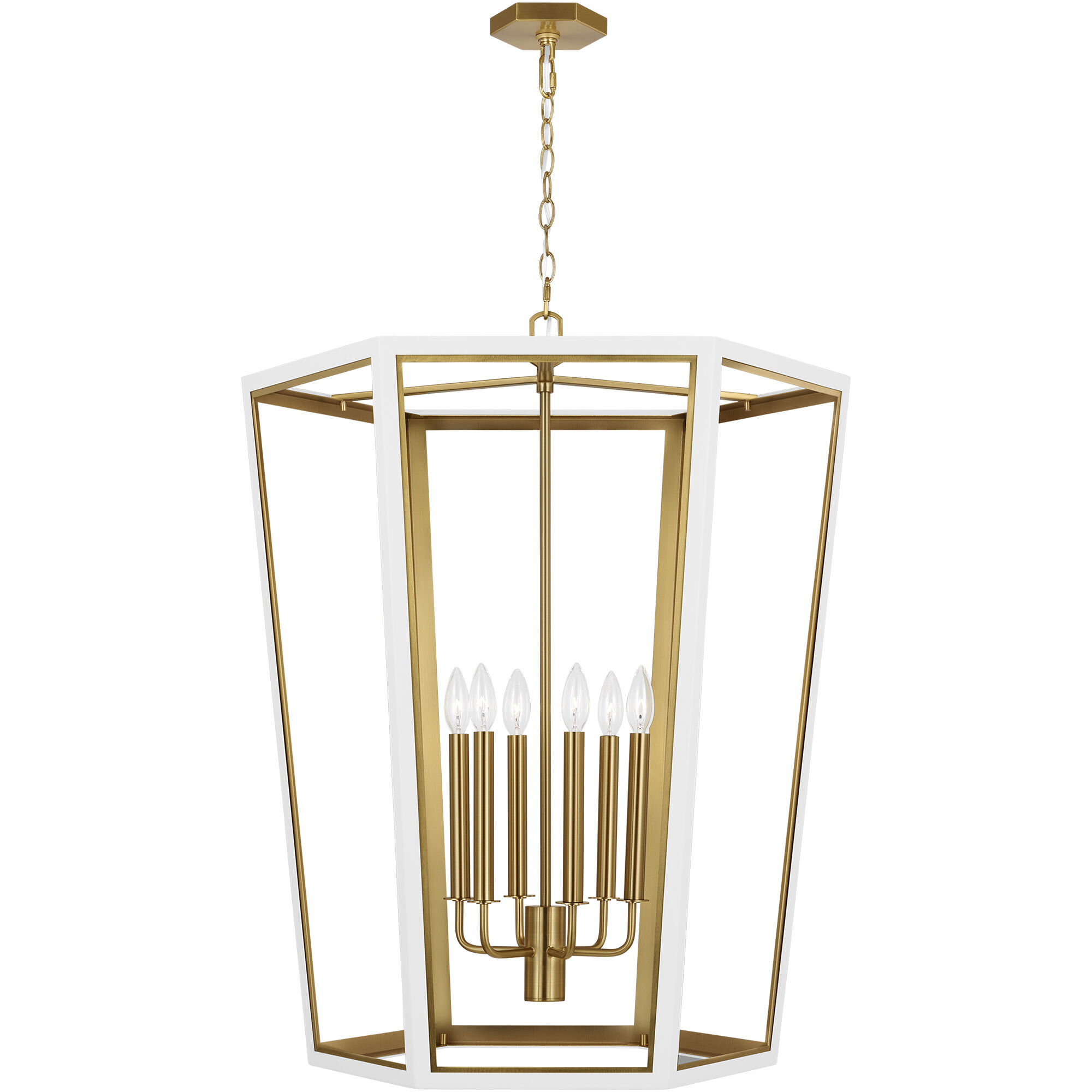 AH by Alexa Hampton Curt 6 Light 26.63 inch Foyer Pendant
