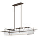 Etch 4 Light 54 inch Bronze Pendant Ceiling Light in Natural Anna