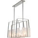 Arc 8 Light 43 inch Sterling Linear Pendant Ceiling Light