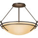 Presidio Tryne 2 Light 16.4 inch White Semi-Flush Ceiling Light in Sand
