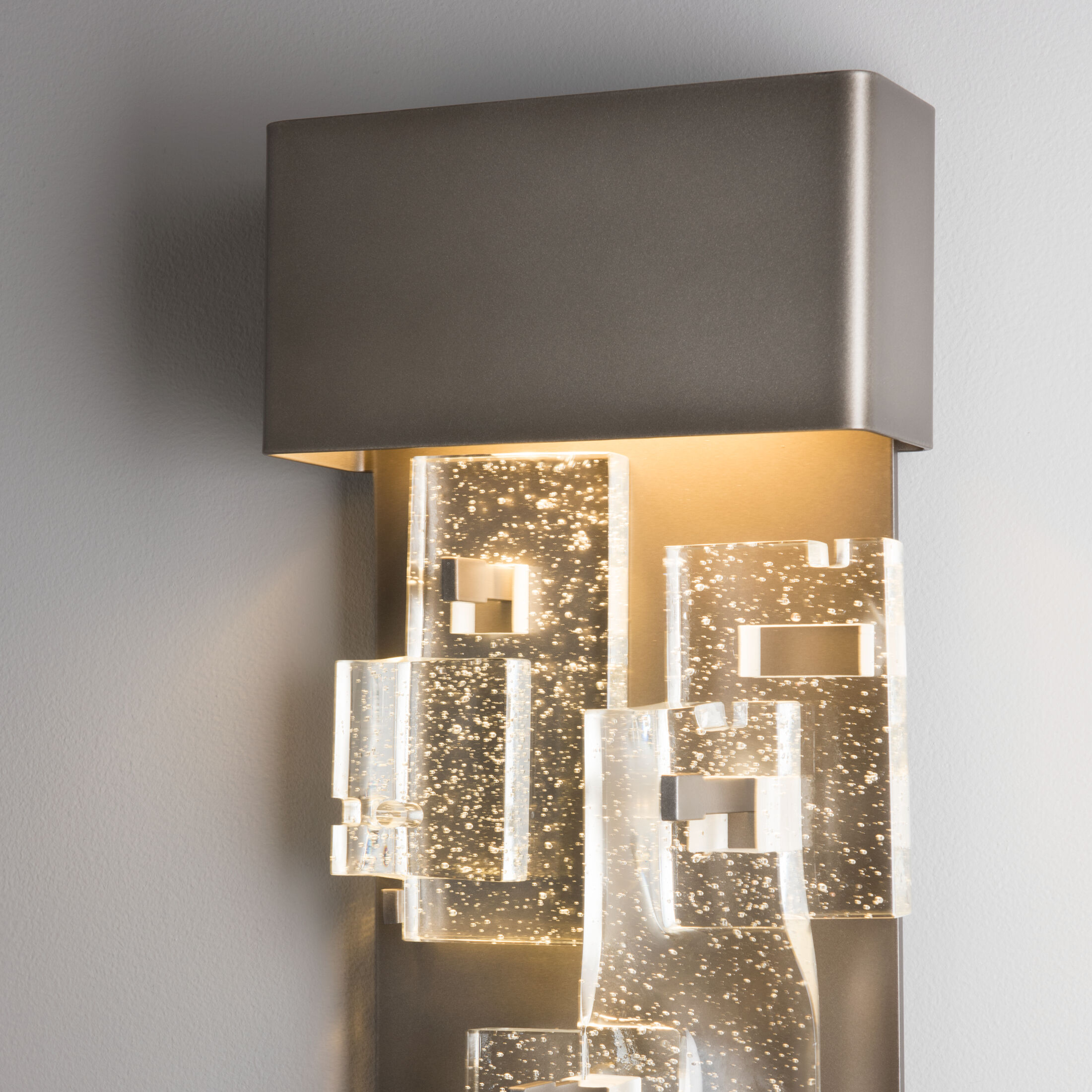 Fusion Sconce Wall Light in Dark Smoke, Small