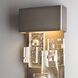 Fusion Sconce Wall Light in Dark Smoke, Small