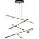 Flight 10 Light 39.9 inch Dark Smoke/Sterling Pendant Ceiling Light, Small