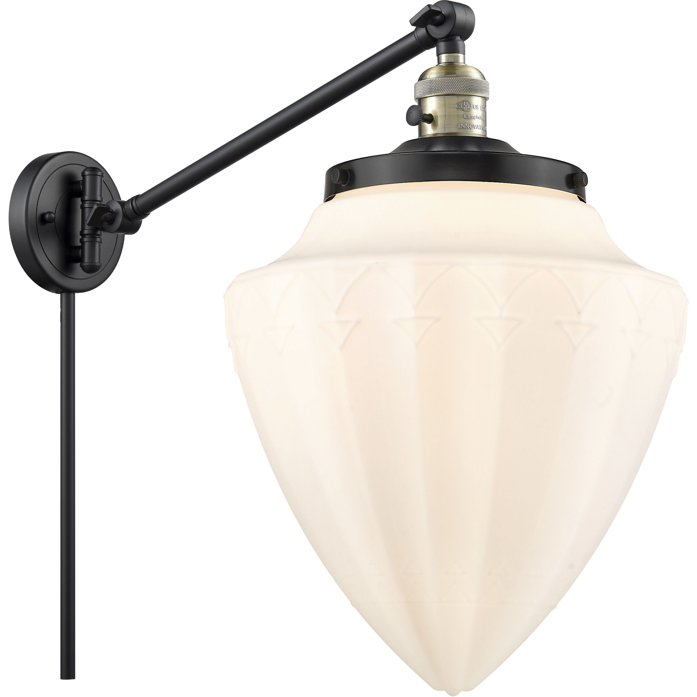 Franklin Restoration Bullet 1 Light 12.00 inch Swing Arm Light/Wall Lamp