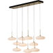 Clouds 10 Light 48 inch Modern Brass Pendant Ceiling Light