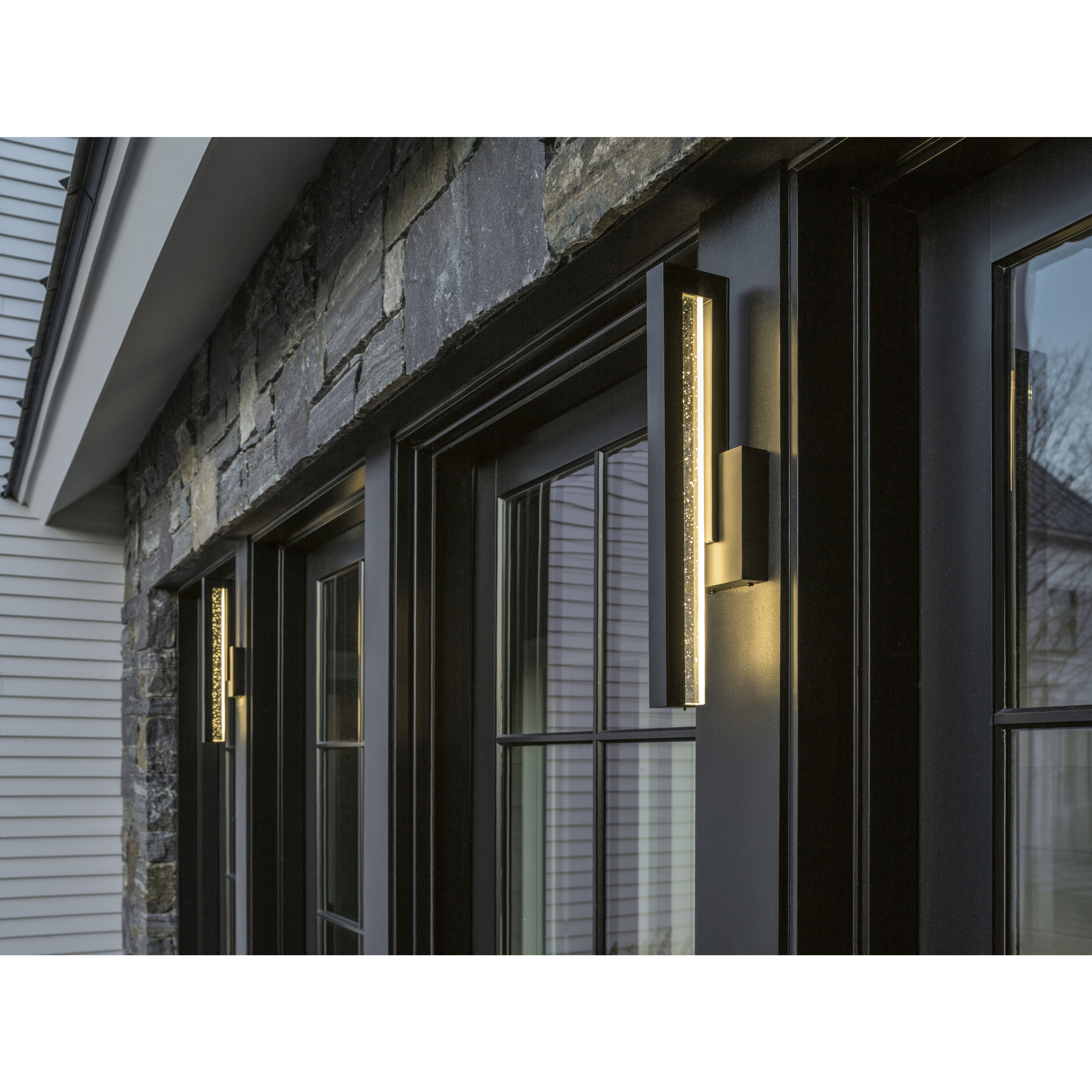 Edge LED 20.3 inch Coastal Burnished Steel Outdoor Sconce, Medium