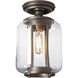 Fairwinds 1 Light 7 inch Coastal Oil Rubbed Bronze Outdoor Semi-Flush